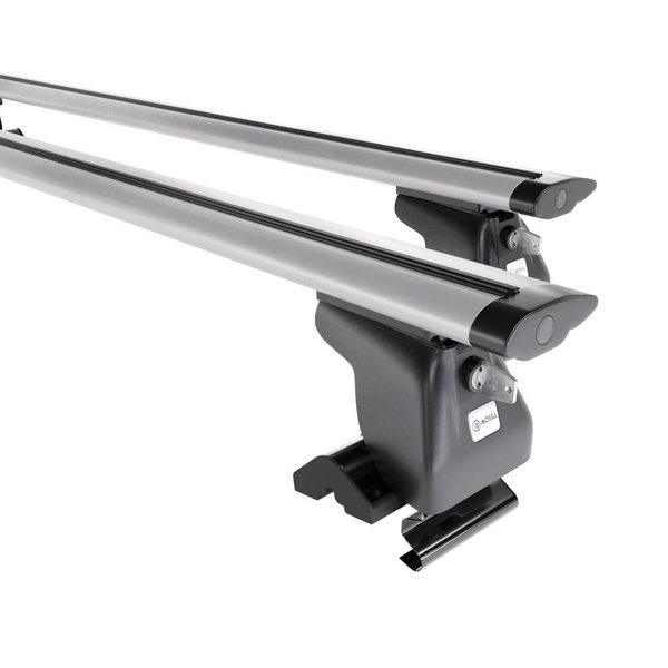 Tagbagagebærer til bil Chrysler PT Cruiser Minivan (2001-2010) - sølv bagagebærer til taget - lastholder - tagholder - uden monteringselementer - Aluminium