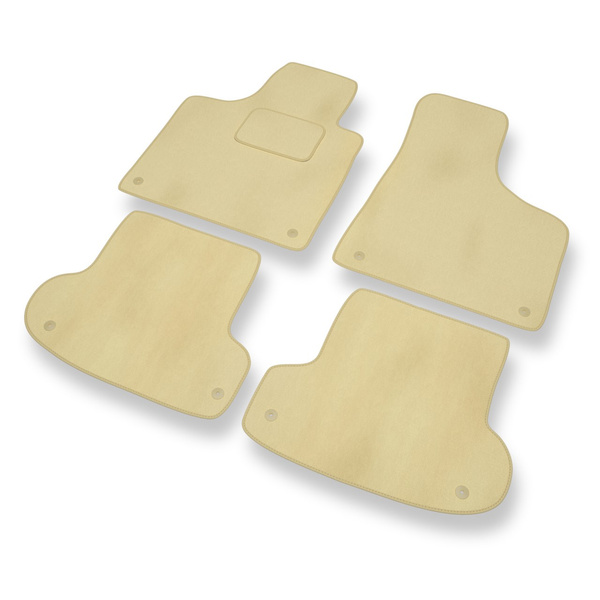 Velour gulvmåtter til Audi A3 II 8P Hatchback, Cabriolet, Sportback (2003-2012) - beige
