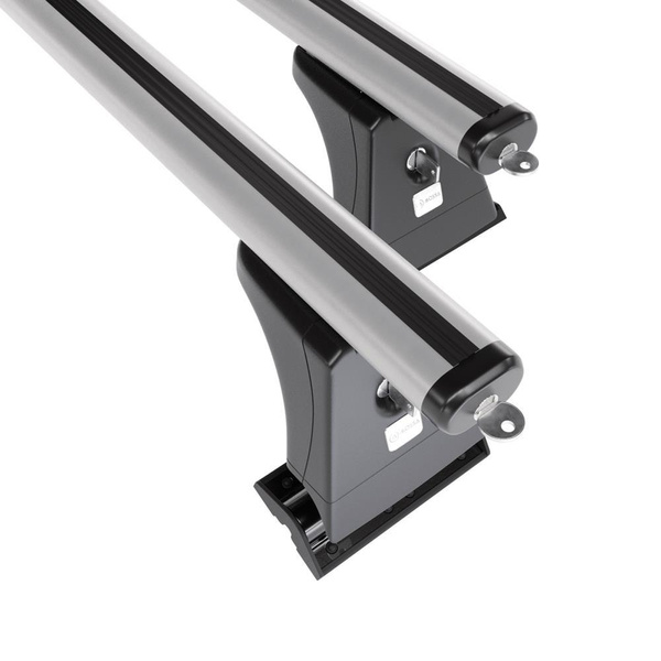 Tagbagagebærer til bil BMW 5-serie G30 Limousine (2017-2023) - sølv bagagebærer til taget - lastholder - tagholder - Monteringspunkter - Aluminium