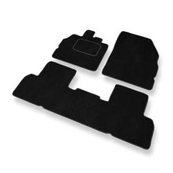 Velour gulvmåtter til Renault Scenic III Minivan (2009-2016) - sort