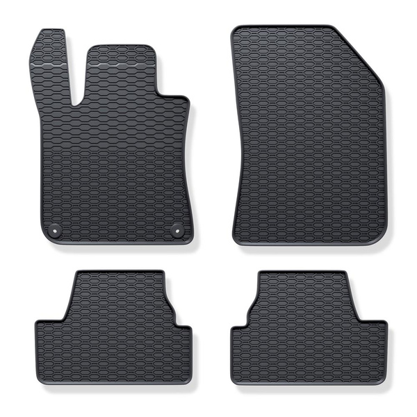 Gummigulvmåtter til biler Peugeot 308 II Hatchback (2013-2021) - sort - 4 stk.