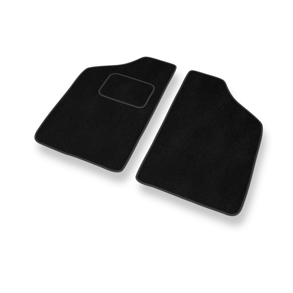 Velour gulvmåtter til Fiat Cinquecento Hatchback (1990-1998) - sort