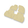 Velour gulvmåtter til Mitsubishi Outlander III SUV (2012-2021) - beige