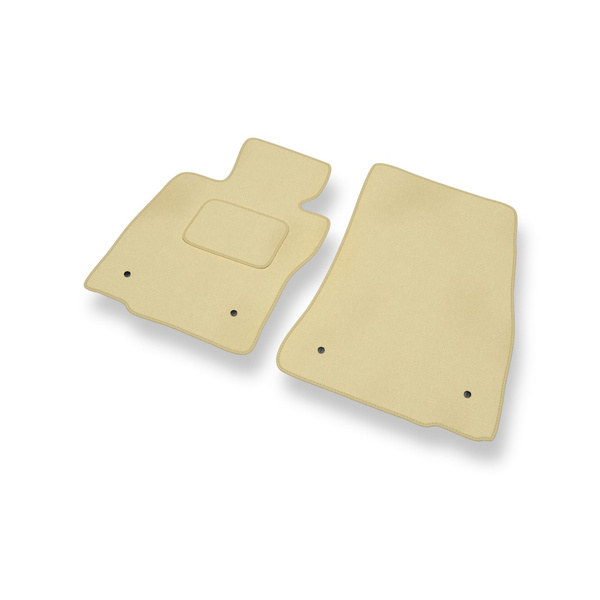 Velour gulvmåtter til Mini Hatch III Hatchback (2013-2024) - beige