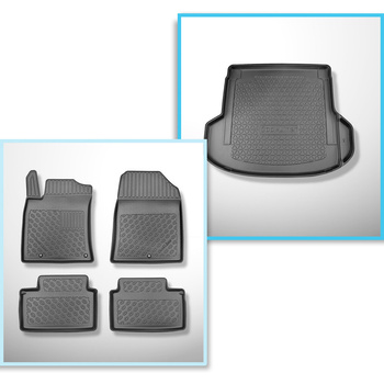 Bagagerumsmåtte og bilmåttesæt TPE PREMIUM skræddersyet til: Kia ProCeed Shootin
