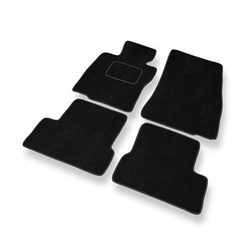 Velour gulvmåtter til Mini Hatch III Hatchback (2013-2024) - sort