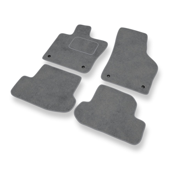 Velour gulvmåtter til Volkswagen Beetle III Hatchback, Cabriolet (2011-2019) - grå