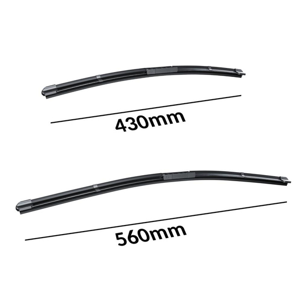 Vinduesviskere til forruden til Mazda 2 III Hatchback, Sedan (10.2014-2023) - Flad viskerblade