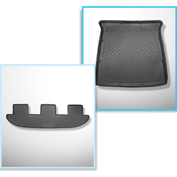 Bagagerumsmåtte og bilmåttesæt TPE skræddersyet til: Seat Alhambra II Varevogn (