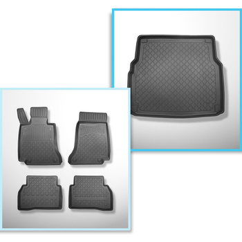 Bagagerumsmåtte og bilmåttesæt TPE skræddersyet til: Mercedes-Benz C-Klasse W205