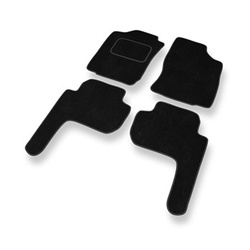 Velour gulvmåtter til Toyota Land Cruiser J90 SUV (1996-2003) 5 døre - sort
