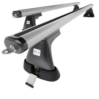 Tagbagagebærer til bil Toyota Hiace Varevogn (2007-2012) - sølv bagagebærer til 