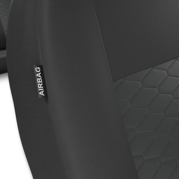 Universelle sædebetræk til biler til Chevrolet Aveo T200, T250, T300 (2002-2014) - Typ 3 (grå)