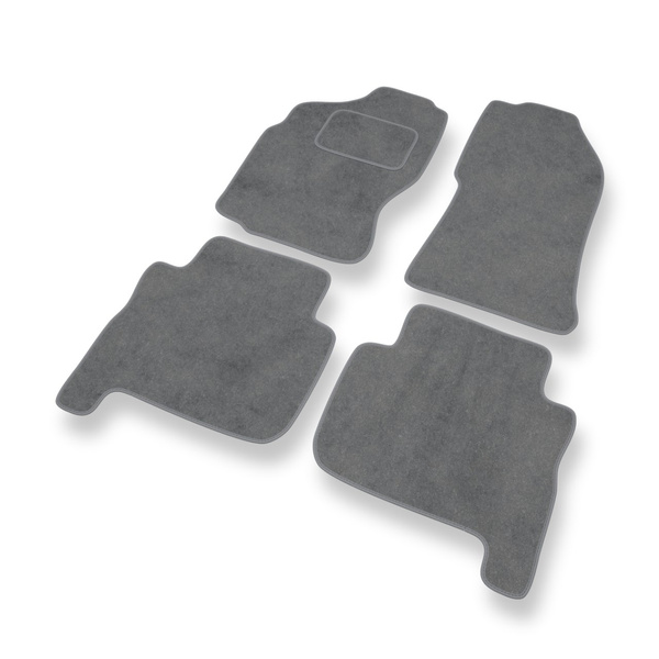 Velour gulvmåtter til Nissan Terrano I SUV (1993-2000) 5 døre - grå