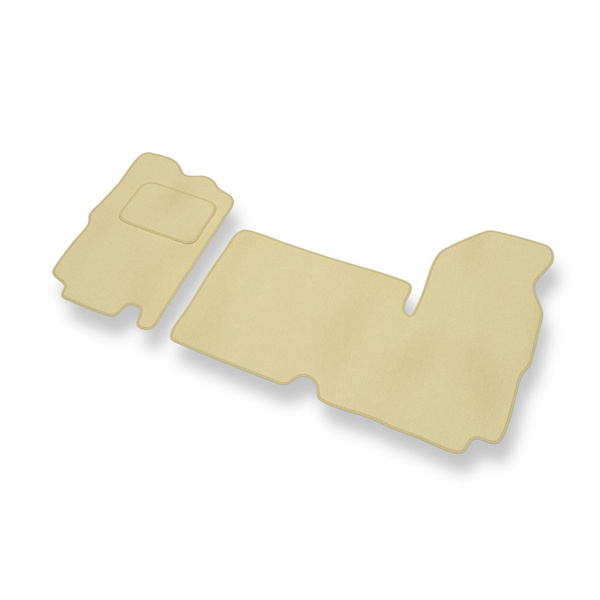Velour gulvmåtter til Renault Master II Varevogn (1997-2010) 3 personers - beige
