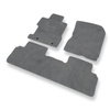 Velour gulvmåtter til Honda Civic VIII Coupé, Hatchback, Sedan (2006-2011) 4 døre - grå