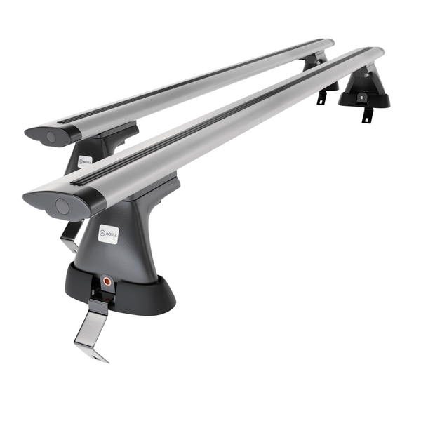 Tagbagagebærer til bil Citroen C4 Hatchback (2010-2017) - sølv bagagebærer til taget - lastholder - tagholder - uden monteringselementer - Aluminium