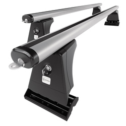 Tagbagagebærer til bil Peugeot 3008 SUV (2009-2016) - sølv bagagebærer til taget - lastholder - tagholder - Monteringspunkter - Aluminium