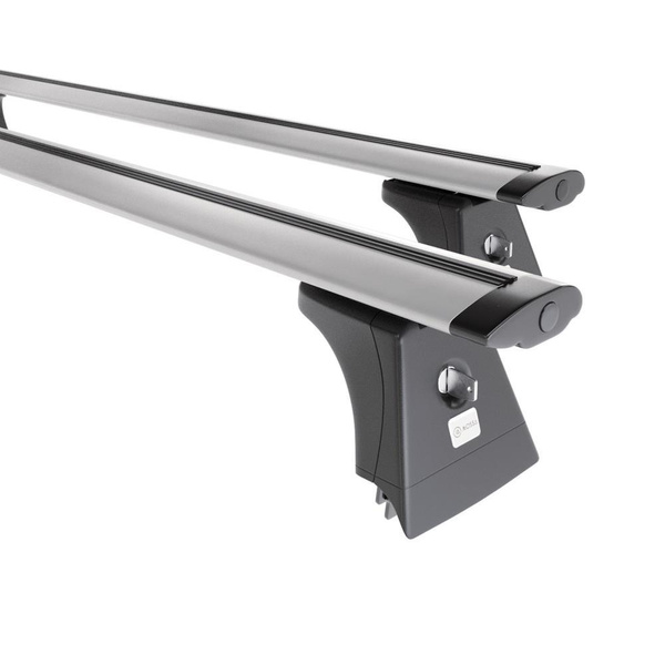 Tagbagagebærer til bil Opel Vectra C Hatchback (2002-2008) - sølv bagagebærer til taget - lastholder - tagholder - Monteringspunkter - Aluminium