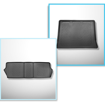 Bagagerumsmåtte og bilmåttesæt TPE PREMIUM skræddersyet til: Mercedes-Benz EQV 3