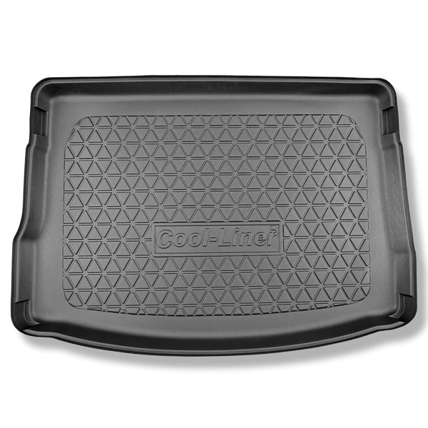 Gulvmåtte til bagagerum Seat Leon IV KL Hatchback (03.2020-....) - øverste bagagerum; bevægeligt gulv i øverste position; Også til hybrid