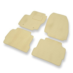 Velour gulvmåtter til Ford Mondeo IV Hatchback, Stationcar, Sedan (2007-2014) - beige