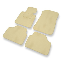 Velour gulvmåtter til BMW X1 I E84 SAV (2009-2015) - beige