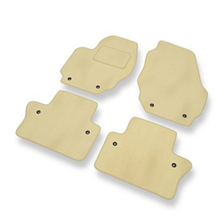 Velour gulvmåtter til Volvo S60 II Sedan (2010-2018) - beige