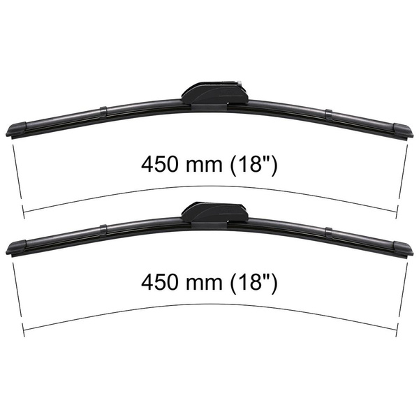 Vinduesviskere til forruden til Peugeot 205 Hatchback, Cabriolet (01.1983-12.1998) - Flad viskerblade