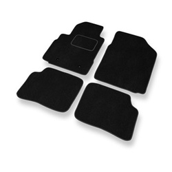 Velour gulvmåtter til Toyota Yaris I Hatchback, Sedan (1999-2005) 5 døre - sort