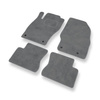 Velour gulvmåtter til Opel Corsa D Hatchback (2006-2014) - grå
