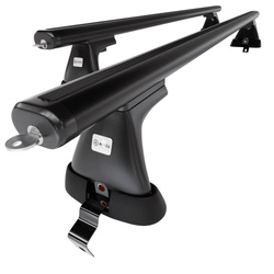 Tagbagagebærer til bil Renault Megane mk III Grandtour (2008-2016) - sort bagagebærer til taget - lastholder - tagholder - uden monteringselementer - Aluminium