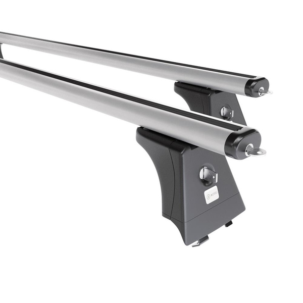 Tagbagagebærer til bil Hyundai i40 Stationcar (2015-2018) - sølv bagagebærer til taget - lastholder - tagholder - Integreret rækværk - Aluminium