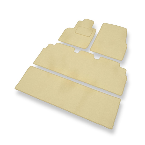 Velour gulvmåtter til Renault Espace IV Minivan (2002-2014) - beige