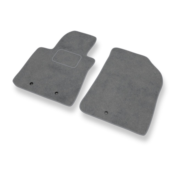 Velour gulvmåtter til Hyundai i10 II Hatchback (2012-2019) - grå