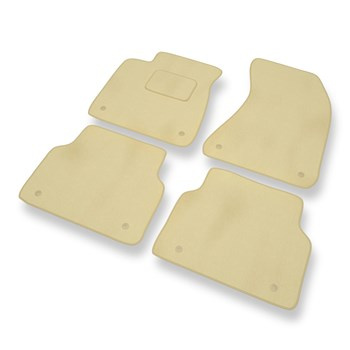 Velour gulvmåtter til Audi A8 III D4 (Lang version) (2010-2017) - beige
