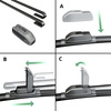 Vinduesviskere til forruden til Hyundai i30 I CW, Hatchback (09.2007-01.2013) - Hybrid viskerblade