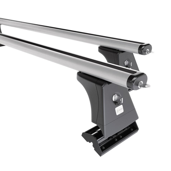 Tagbagagebærer til bil BMW 5-serie G30 Limousine (2017-2023) - sølv bagagebærer til taget - lastholder - tagholder - Monteringspunkter - Aluminium