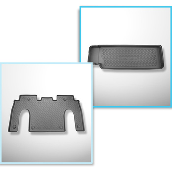 Bagagerumsmåtte og bilmåttesæt TPE PREMIUM skræddersyet til: Tesla Model X SUV (