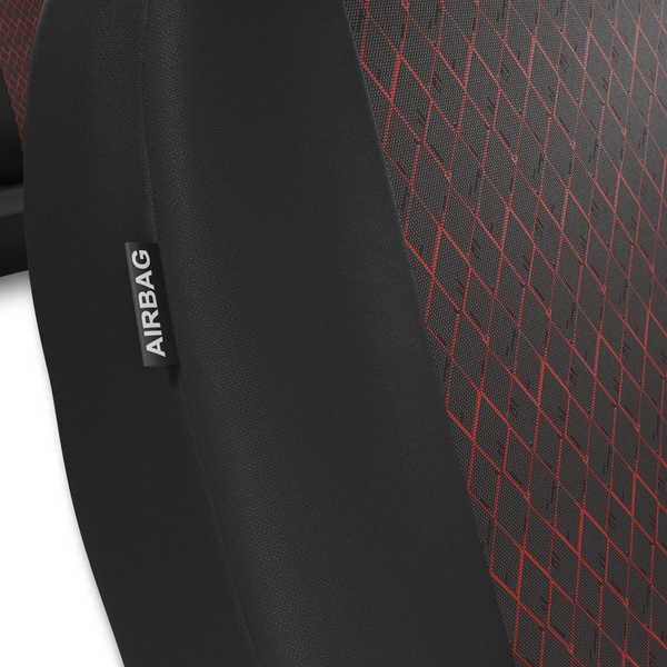 Universelle sædebetræk til biler til Renault Safrane I, II (1992-2002) - röd