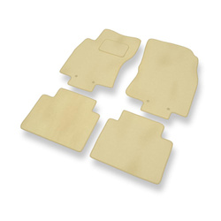 Velour gulvmåtter til Nissan X-trail III SUV (2013-2022) - beige