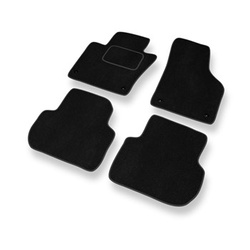 Velour gulvmåtter til Volkswagen Jetta VI Sedan (2011-2018) - sort
