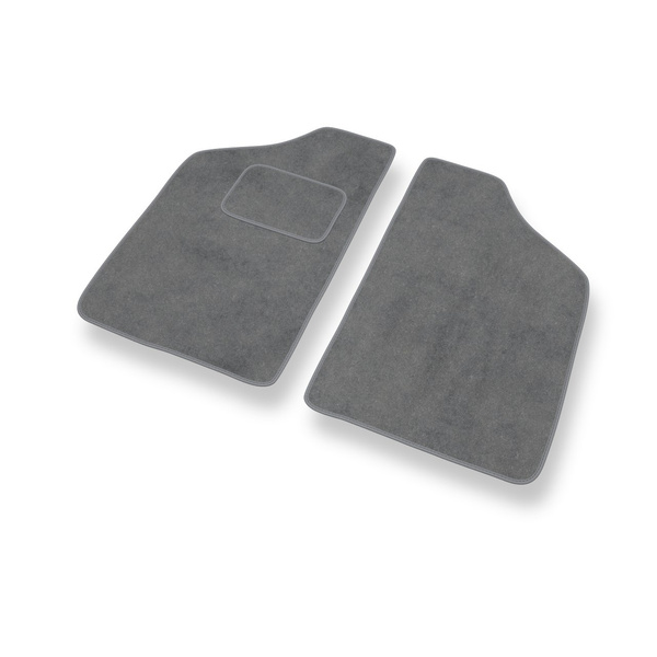 Velour gulvmåtter til Fiat Cinquecento Hatchback (1990-1998) - grå