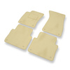 Velour gulvmåtter til Audi A8 II D3 Limousine (2002-2010) Lang version - beige
