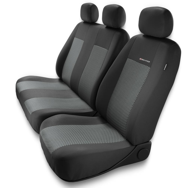 Universelle sædebetræk til biler til Volkswagen Crafter I, II (2006-....) - Typ 2 (grå)