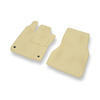 Velour gulvmåtter til Smart Forfour II Hatchback (2014-2023) - beige