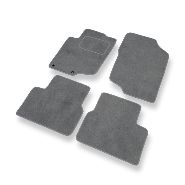 Velour gulvmåtter til Peugeot 207 Hatchback, Cabriolet, SW (2006-2012) - grå