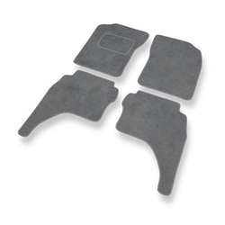 Velour gulvmåtter til Toyota Hilux VI Pick-Up (1997-2005) - grå