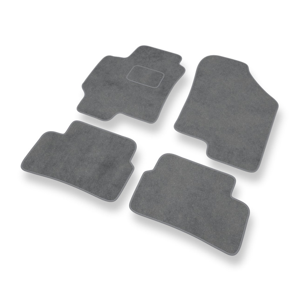 Velour gulvmåtter til Hyundai Coupe III Coupé (2002-2009) - grå