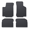 Gummigulvmåtter til biler Seat Leon I Hatchback (1999-2005) - sort - 4 stk.